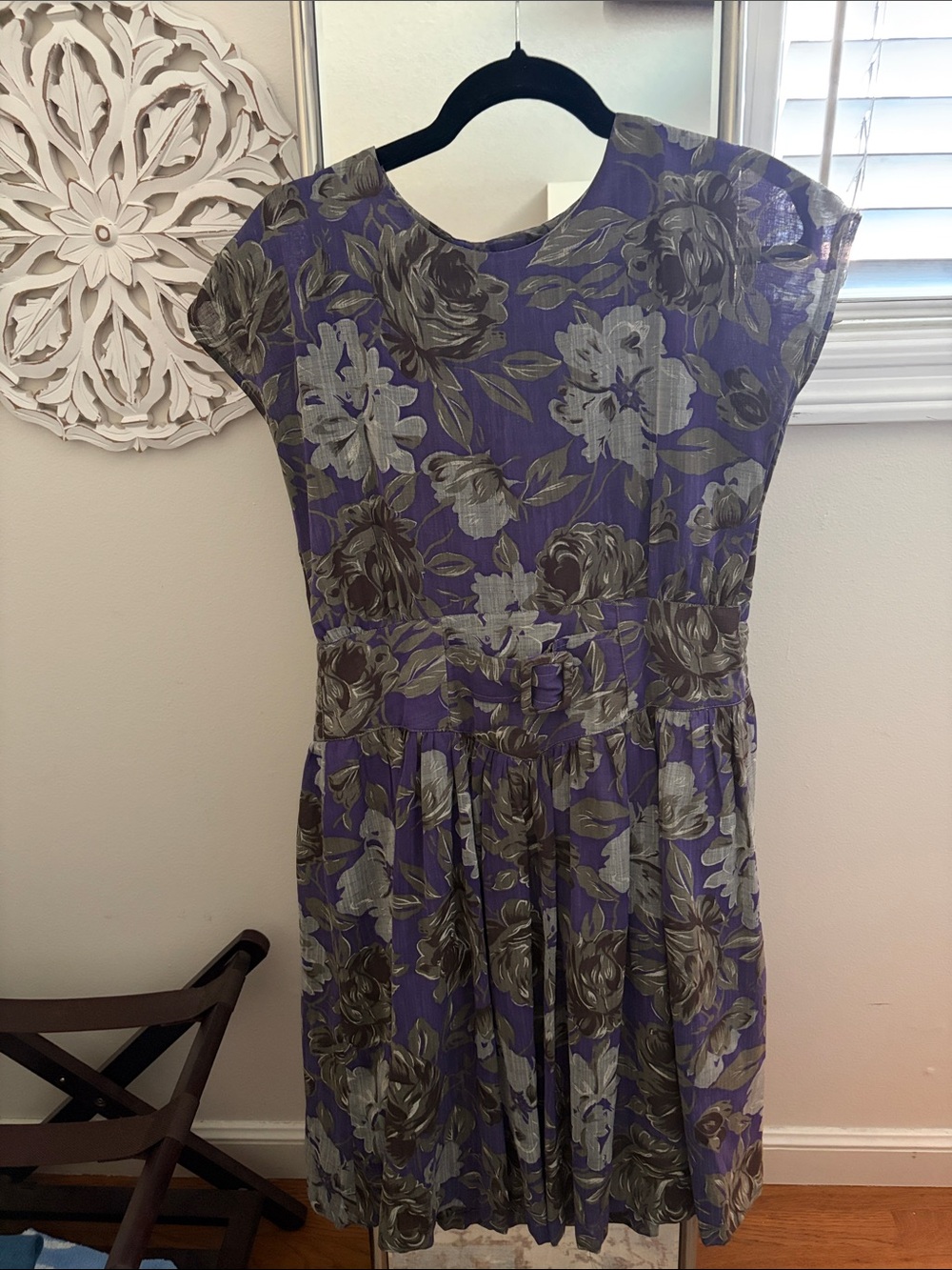 Michele Lavender Floral Midi Dress